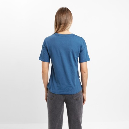 Female T-shirt, dark blue color, size 48-5