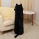 Soft toy-podushka "cat", 110 cm, black color