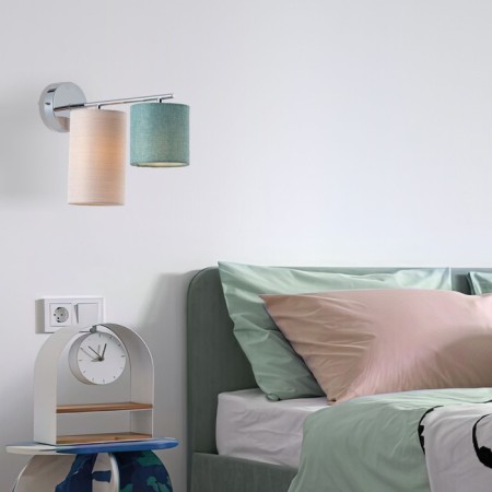 Wall lamp EUROSTEL PASTEL 60151/2, E14, 2x40W, 320x110x250 mm, chromium color-4