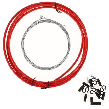 Braid and switch cables, red color-1