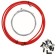 Braid and switch cables, red color