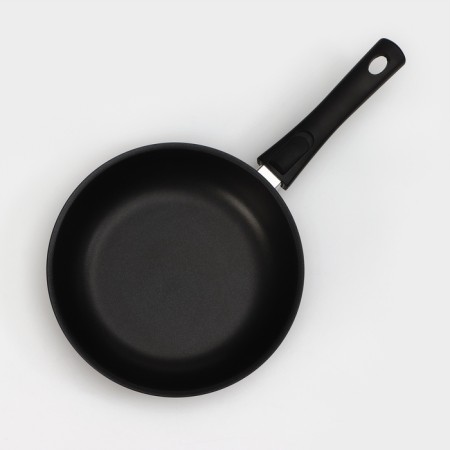 The “Tradition” pan, D = 24 cm, glass cover, removable handle, anti -stick coating, black color-3