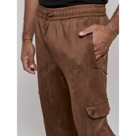 Sports pants, size 54, brown color-5