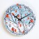 Watch wall "bullfinches", d-24 cm, smooth move