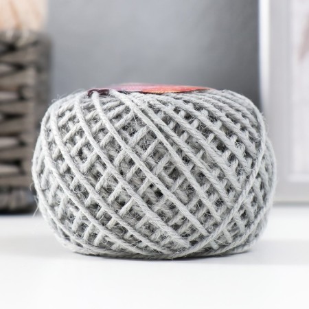 Yarn 100% juts "Softino Jute Colored" 50m ± 2m gray 50 g-1