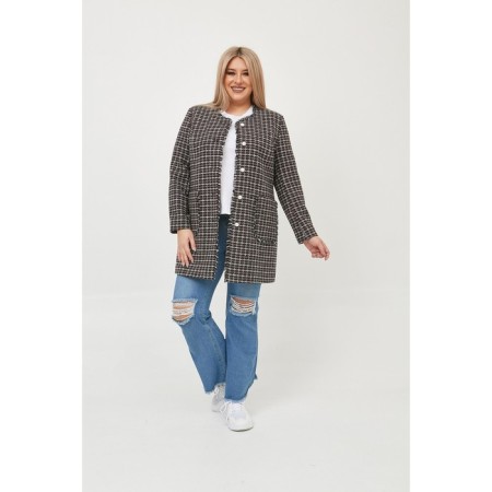 Female jacket, size 54, black color-2