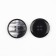 Button, 4 punctures, d = 27 mm, black color