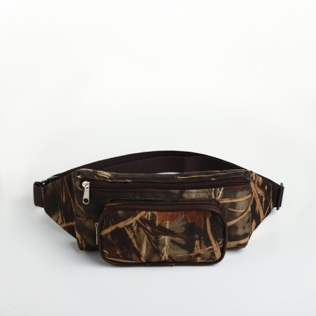 Lightning waist bag, outer pocket, khaki color/camouflage-1