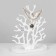 Stand for jewelry "Tree", 24 × 12 × 30 cm, white color