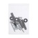 Kronstein Luazon Kron-62, for TV, inclined-horned, 10-30 ", 70-360 mm from the wall, black