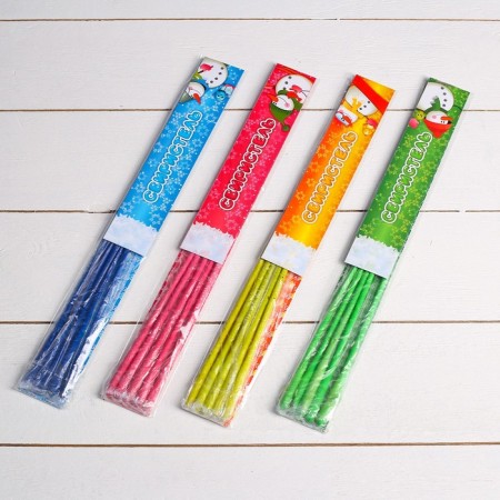 Bengal lights, 17 cm, 5 pieces, with a whistle, mix, "Waxer", 30 seconds-3