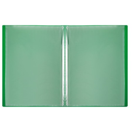 Folder with 20 A4 inserts, 500 μm, calligrata, texture "sand", green-3