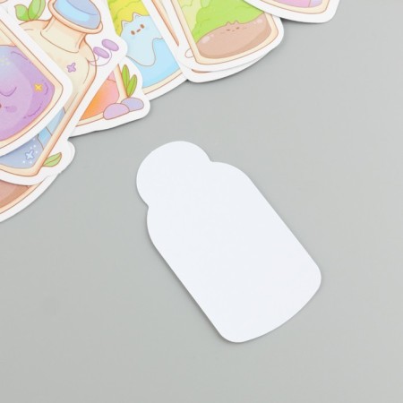 Plastic stickers "Unusual jars" set 60 pcs 10x12 cm-2