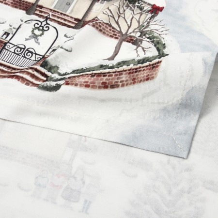 New Year. Driving Ethel "Winter Village" 40x149 cm, 100% hl, sarzha 190 g/m2-3