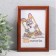 Photo frame MDF 10x15 cm, No. 5 "Simple", Italian walnut (plastic screen)