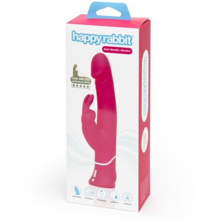 Happy Rabbit Realistic vibrator with a clitoral stimulant, pink-4