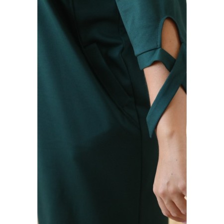 Women's dress, size 48, green color-5