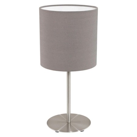 Passteri 1x60W desktop E27 Nickel, gray 18x18x40cm