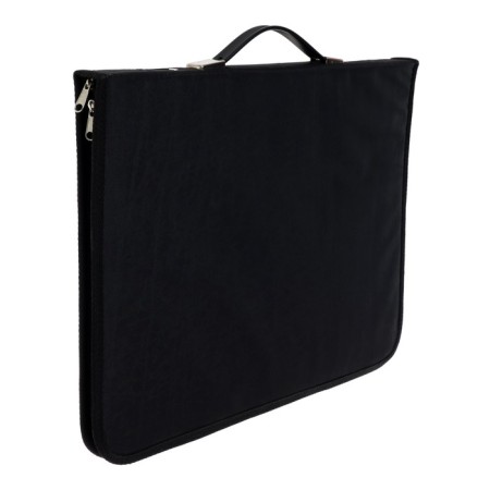 Folder for drawings and portfolio drawings for art work A3 format with handles, on rings, 460 x 330 x 30 mm, black (textile), Estado-1