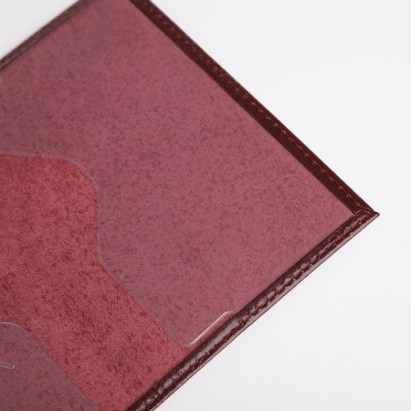 Cover for passport, burgundy color-5