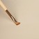 A set of makeup brushes "France", 7 items, on a button, beige/pink color