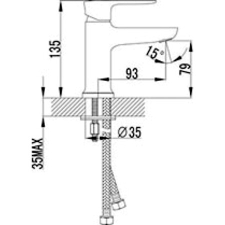 LEMARK BASIC LM3606C sink mixer, chrome-1