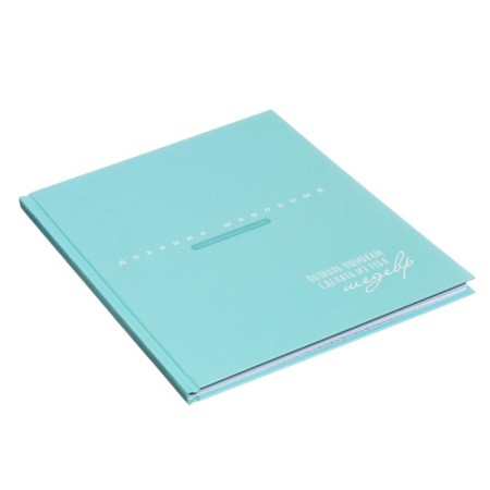 School diary for grades 1-11, "turquoise", covered paper cover, hard binding cardboard 7BC, matte lamination, universal cheat sheet, 48 sheets, block 65g/m2-1