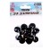 The eyes are sewing, set of 12 pcs., Size 1 pc. - 1.6 cm, black color