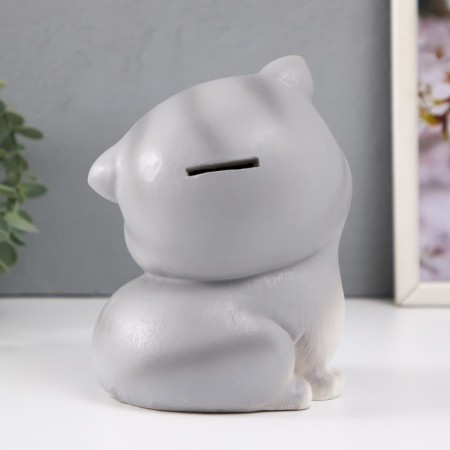 The piggy bank "kitten" is height 17 cm, width 13 cm, length 14 cm.-3