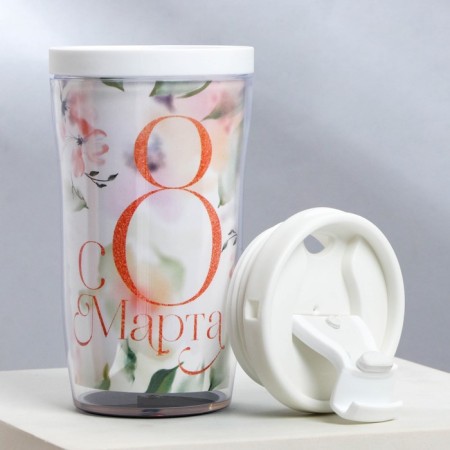 Thermost man with an insert “since March 8” 250 ml-1