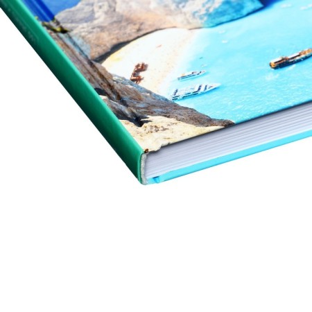 Business notebook A5 160 sheets in the Cage "Island of Dreams", solid cover, glossy lamination, mix-3