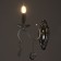 Sconces A3809/1W WT+CR white/chrome/Crystal 1x40W E14 24x10x32.5cm