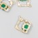 Decor for creativity metal, rhinestones "Rhombinitis" 2.6x2.4 cm