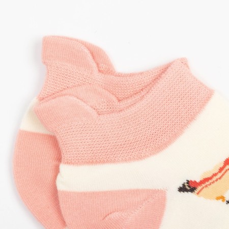 Women's socks minku "drawings", pink color, size 36-39 (23-25 ​​cm)-1