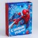 New Year. Gift package, 31x40x11 cm, packaging, spider-man