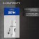 Bowl holder Zein Z103, adjustable, on the bar d = 25 mm, chrome