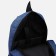 Set of a youth backpack on a zipper of textiles with USB, bag, cosmetic bag, blue color