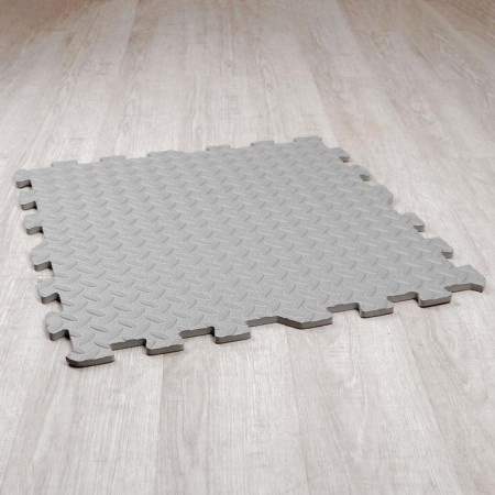 Developing rug-puzzle "Gray" 60x60x1 cm-1