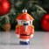 Christmas tree toy "Nutcracker", porcelain,