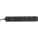 Network filter Garrison 2.0 EPS-5-B-3, 5 P, 10A, 3M, Ur. Protection 2+, black