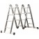 Enkor 69678 staircase, telescopic, aluminum, 4 x 4 steps
