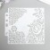 Stencil plastic "Flower ornaments" 13x14 cm