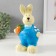 Piggy bank "Rabbit Fermer", height 21.5 cm