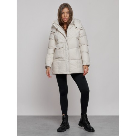Winter jacket, size 42, beige color