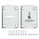 Decorative punch Punto ESC081-SS, on a leaf lock, 2 pcs.