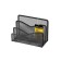 Porter Sorter, 3 departments, Brauberg Germanium, metal, black