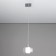 Suspended Citilux “Virta” CL139010, 12x10x25 cm, 1x60W, E14, color gray
