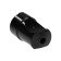 Cable socket, ABS plastic, straight line, s/h, 16a, 250b, IP20, black, 30459 4