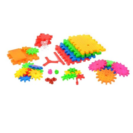 The designer "Funny gears", light and sound effects, works from batteries, 99 parts-1
