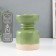 Ceramics candlestick for 1 candle "Atlant" sandy green 9.3x9.3x13.5 cm